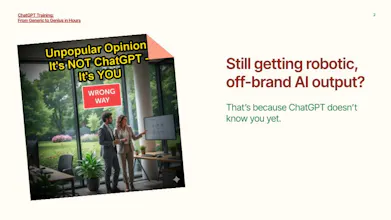 ChatGPT Training: From Generic to Genius gallery image