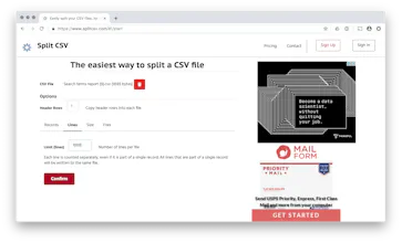 Split CSV gallery image