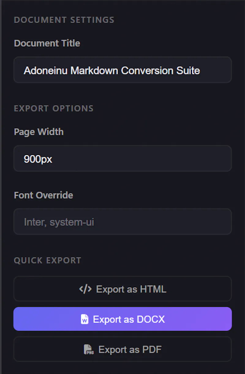 Adoneinu MD Converter screenshot 2