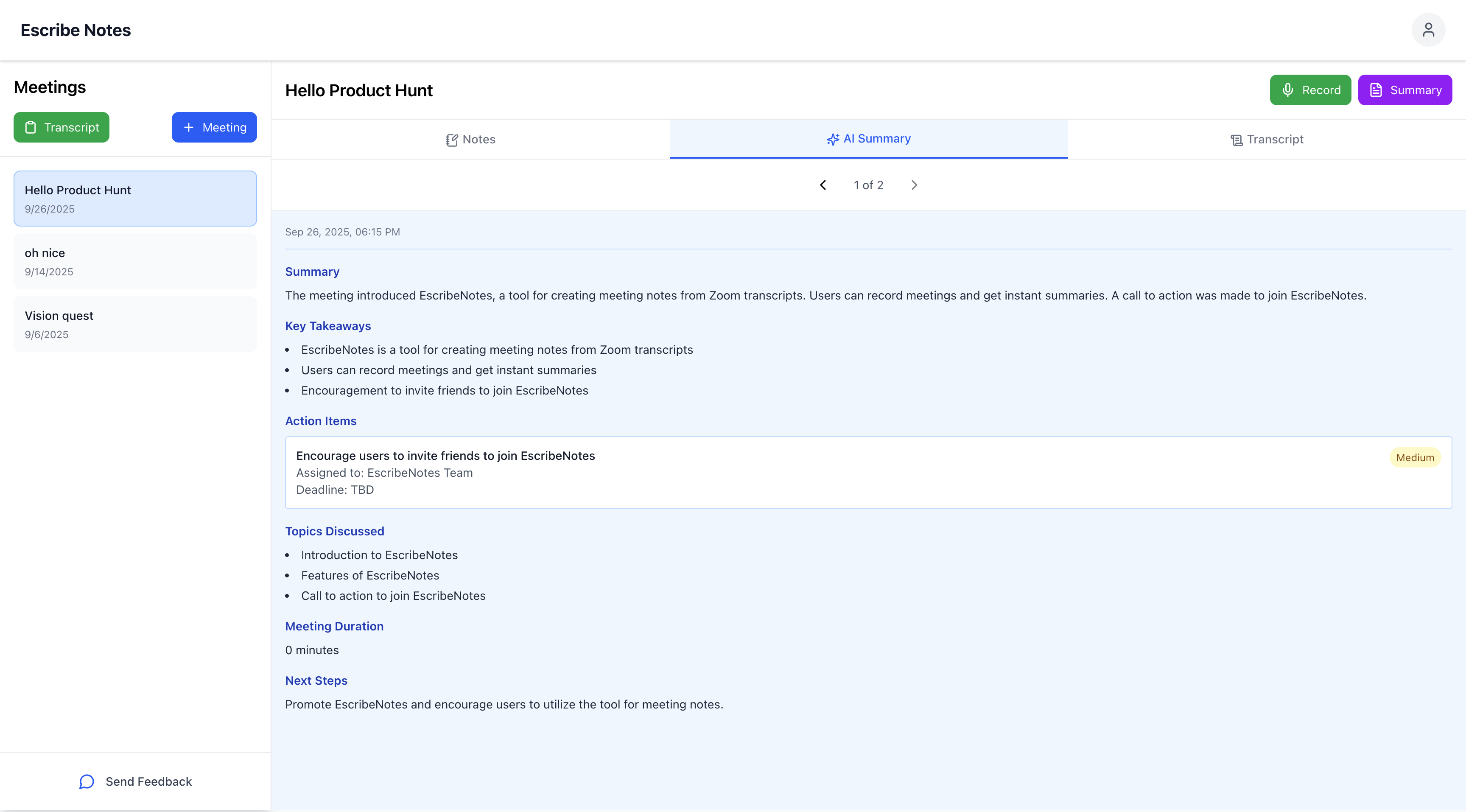 Escribe Notes gallery image