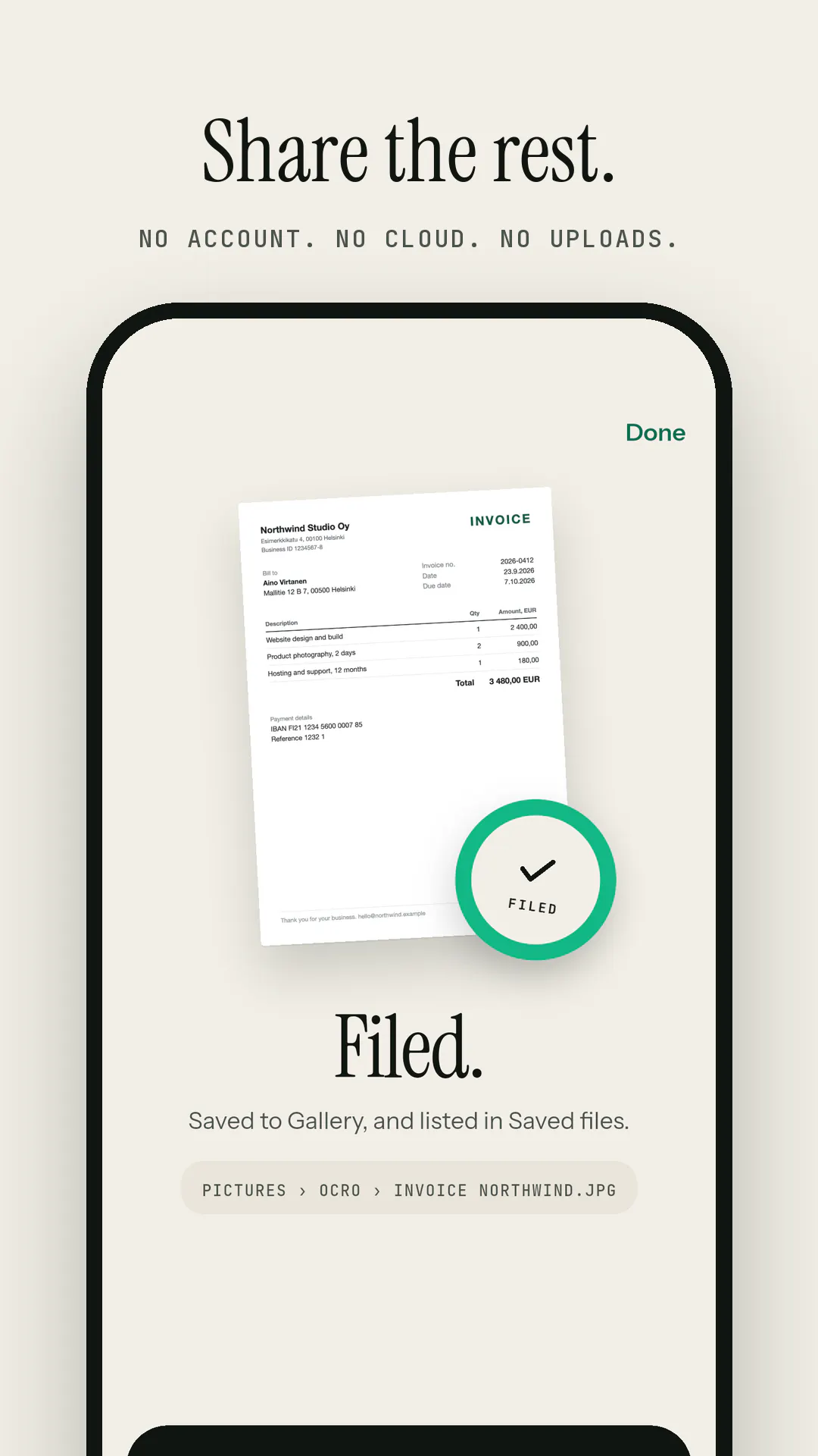 Ocro: Scan, Hide, Share  gallery image