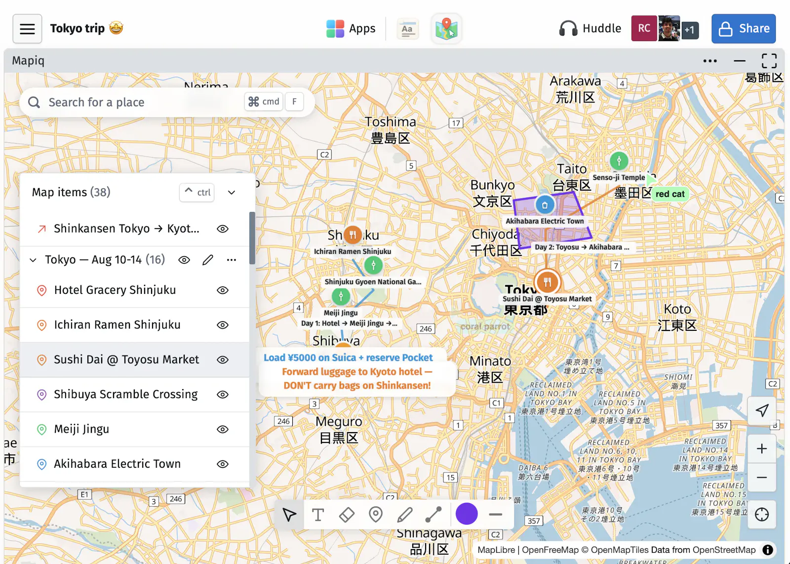 Mapiq screenshot 1