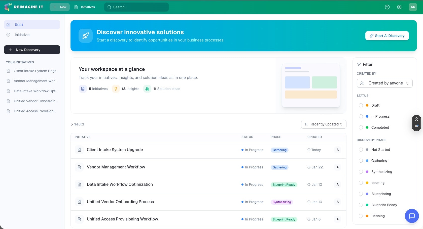 Reimagine It - Screenshot 2 showing product features and functionality