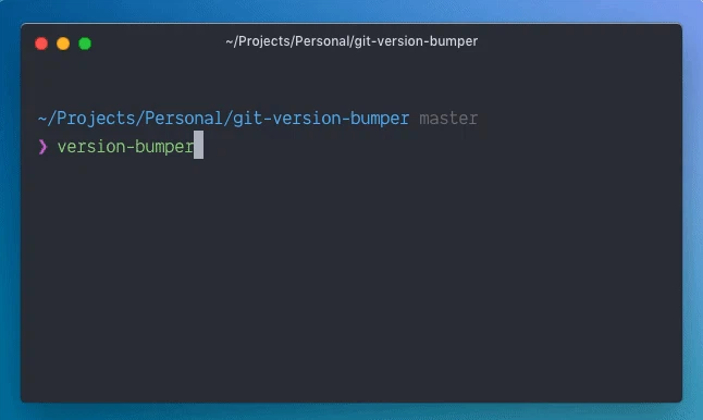Git Version Bumper