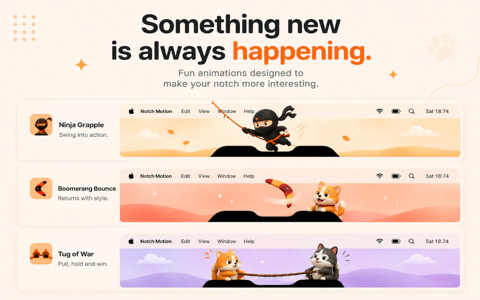 Notch Motion screenshot 2