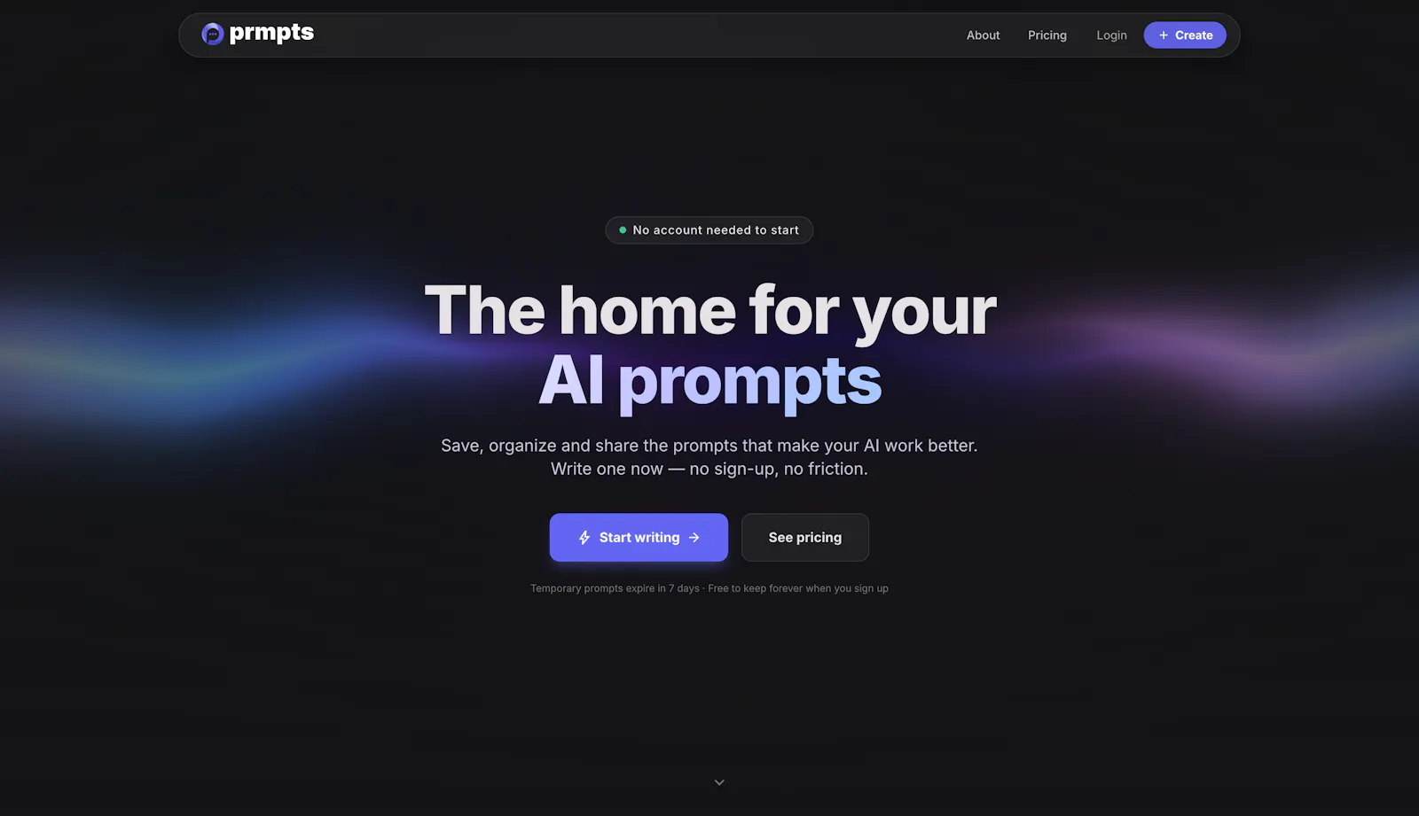 prmpts screenshot 3