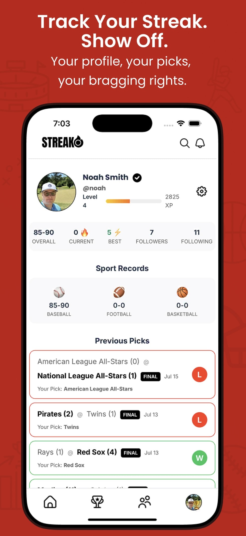 Streako - Free Sports Pick ‘em - Think you know sports? Prove it. media 3