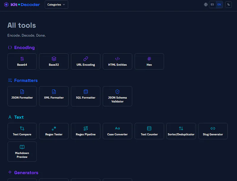 KitDecoder screenshot 1