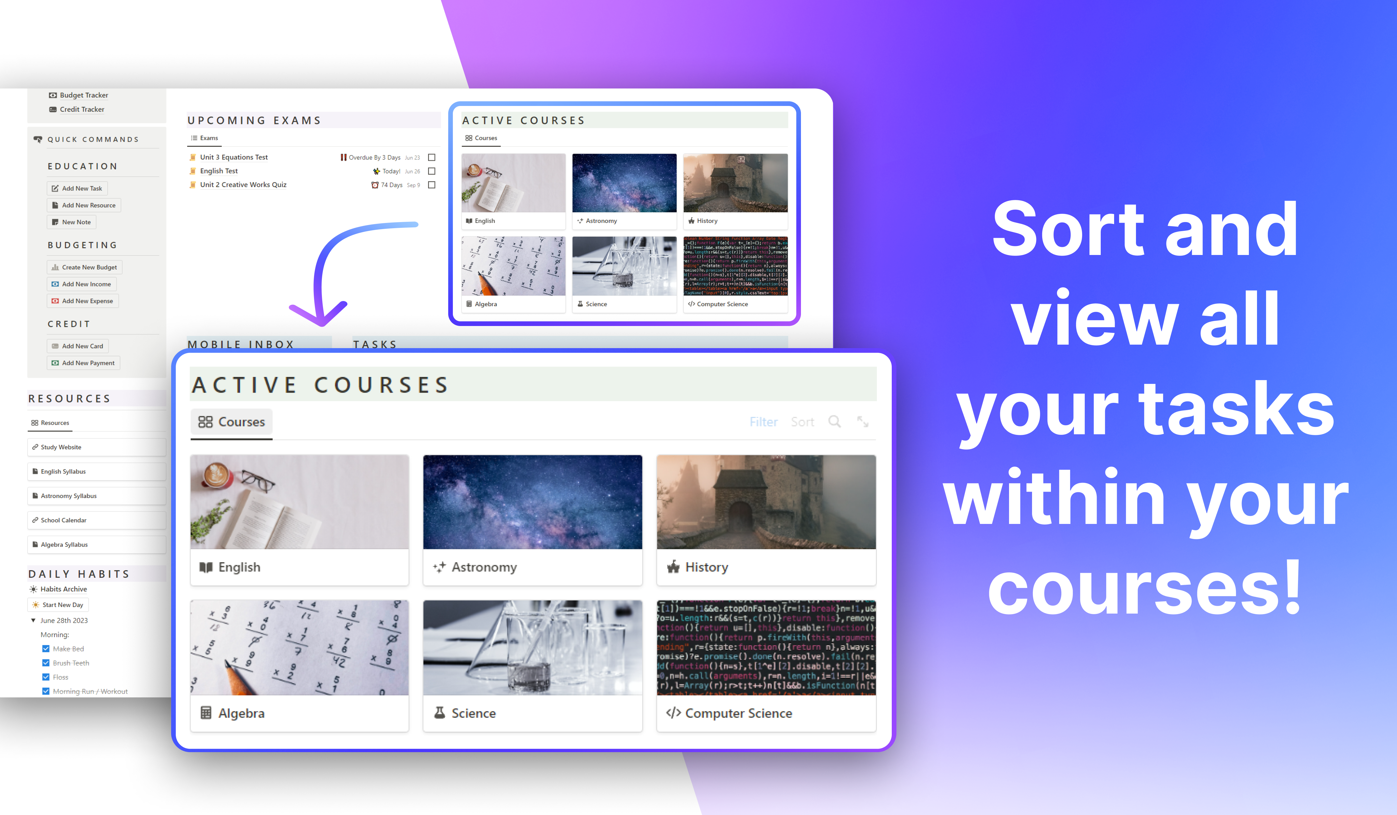 Notion Student OS gallery image