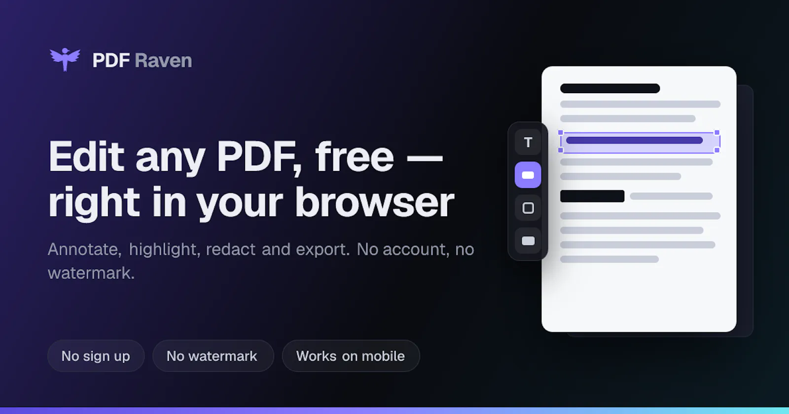 PDF Raven screenshot 1
