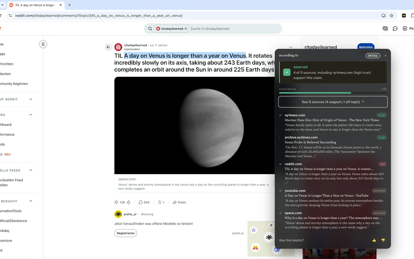 according to - Research Companion screenshot 5