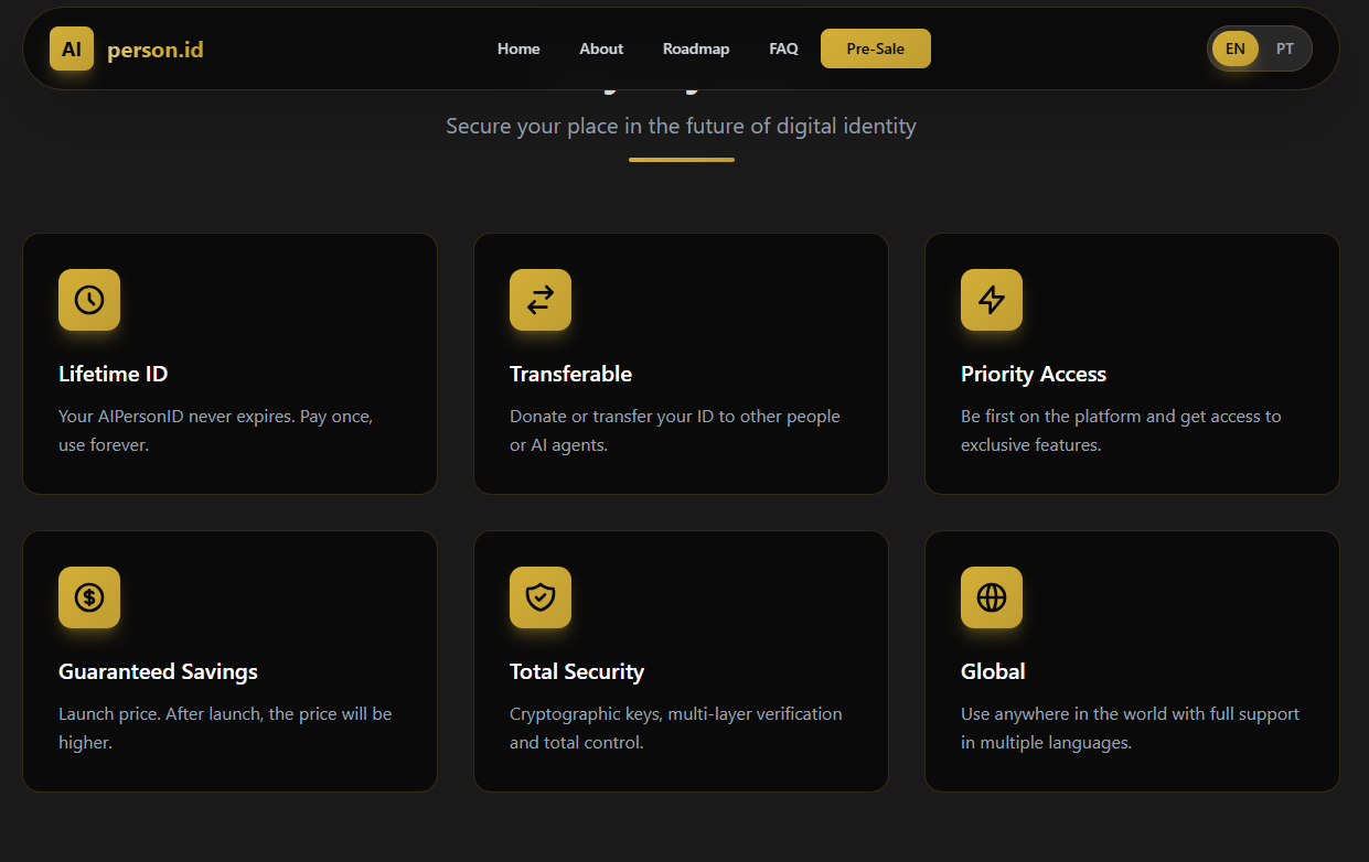 AI Person ID - Screenshot 3 showing product features and functionality