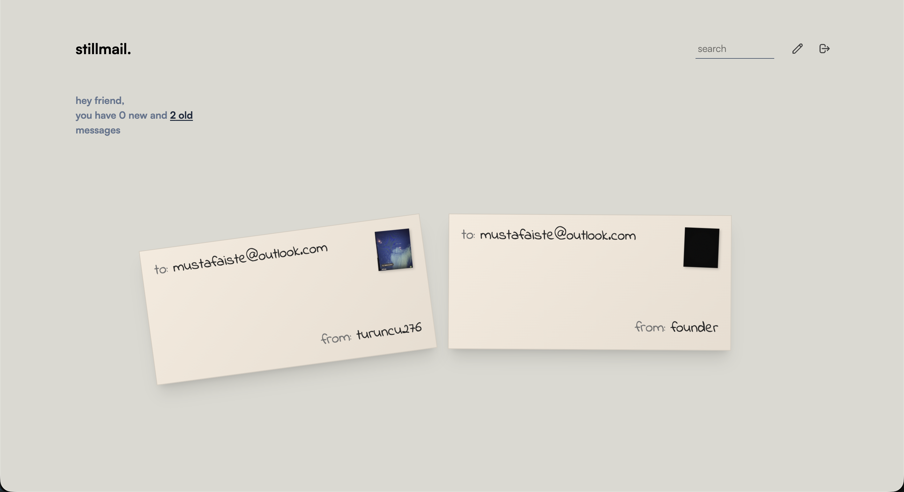 stillmail. gallery image