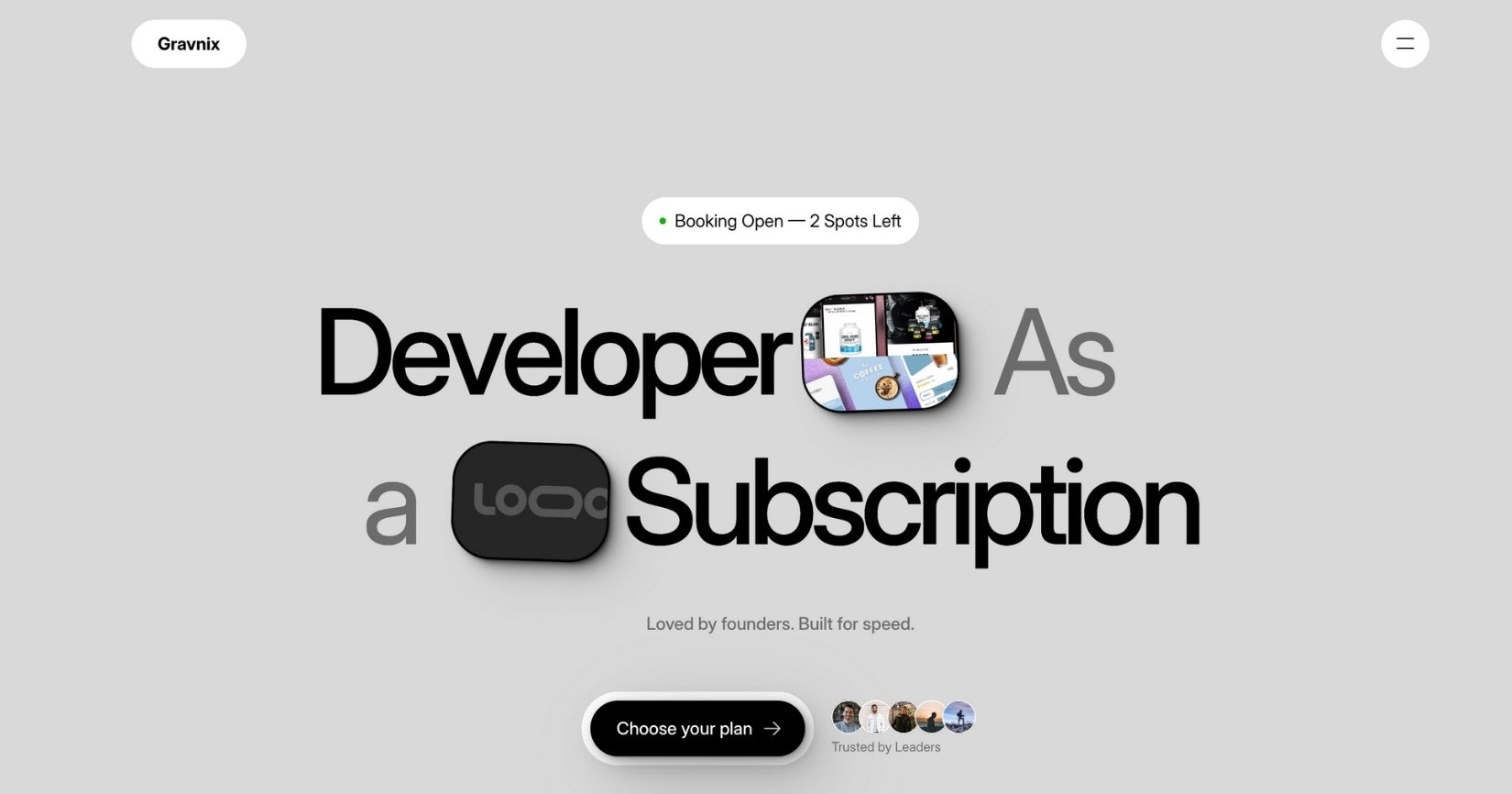 Gravnix. Your Dev Team, On Demand. - Main product screenshot demonstrating key features and user interface