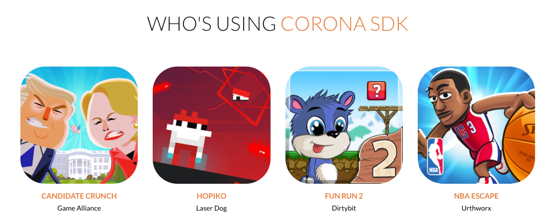 Corona SDK gallery image