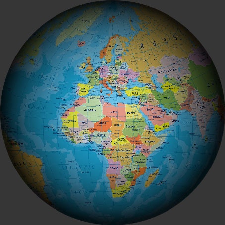 지구 - Globe, Earth 3d World Map on Wear OS와 함께 우리의 세계를 발견하십시오. 미디어 3