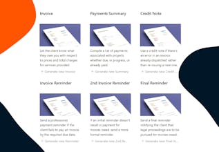Notion 6 Page Invoice Pack gallery image