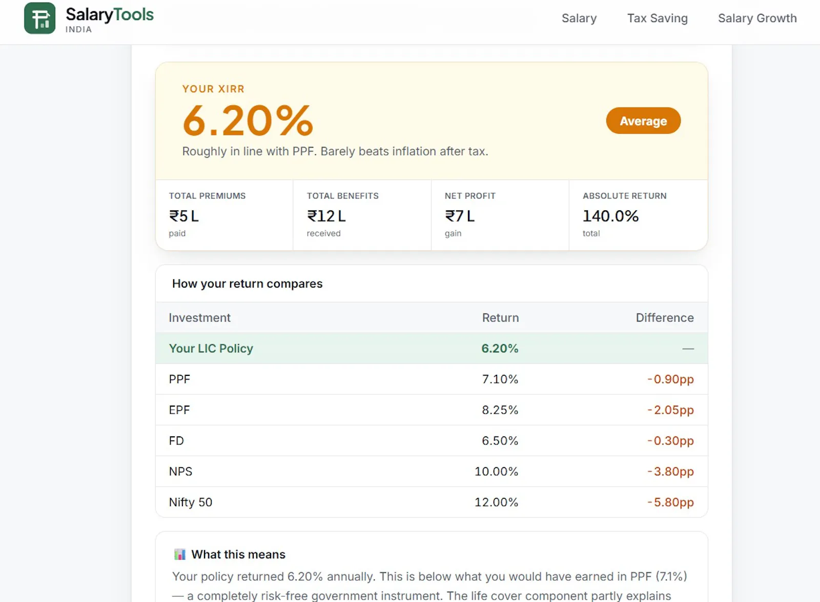 Salary Tools India screenshot 2