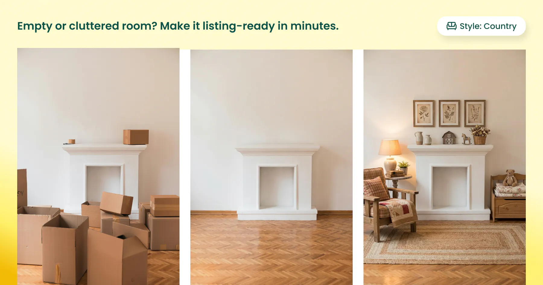 Property listing into marketing content gallery image