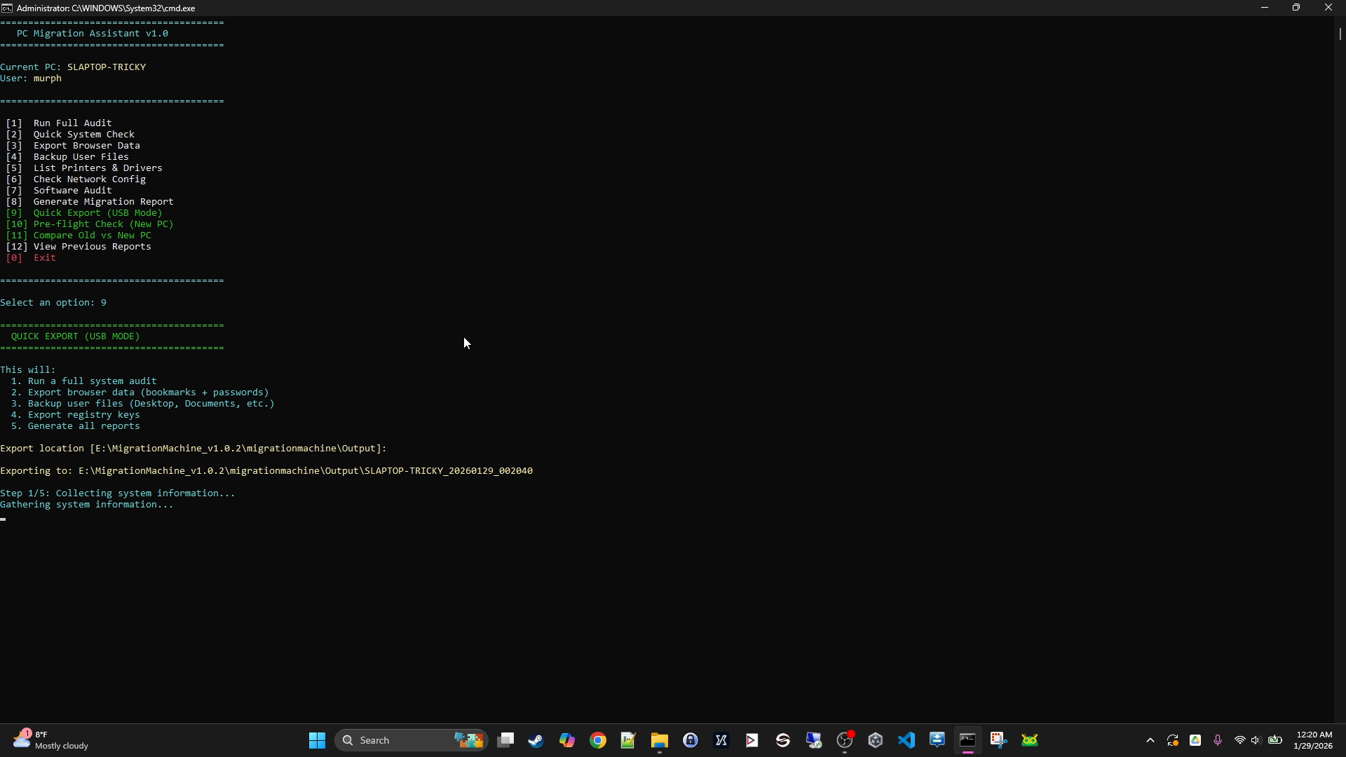 Migration Machine - Screenshot 3 showing product features and functionality