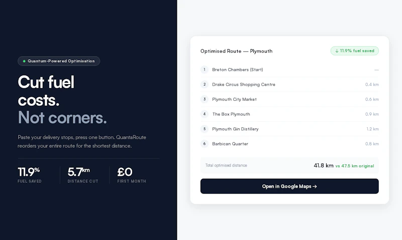 QuantaRoute screenshot 3