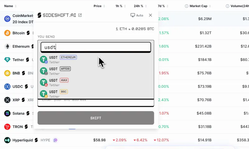 SideShift.ai  screenshot 6