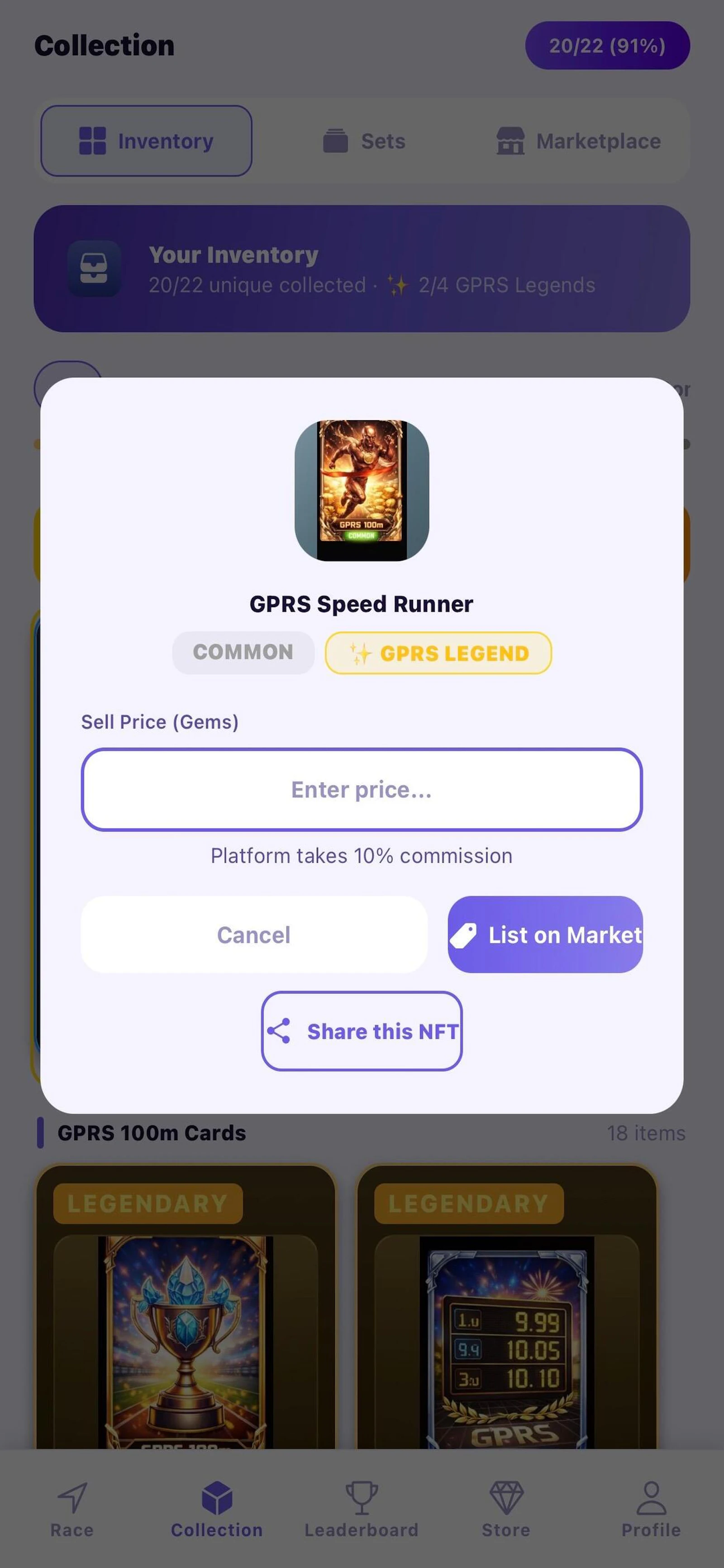 GPS Treasure: 100m Race screenshot 7