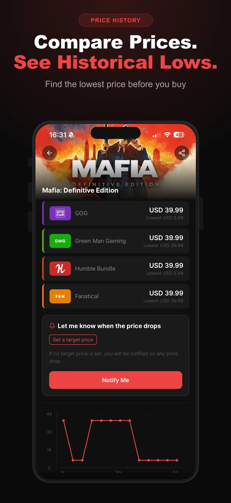 PlayCompare screenshot 2