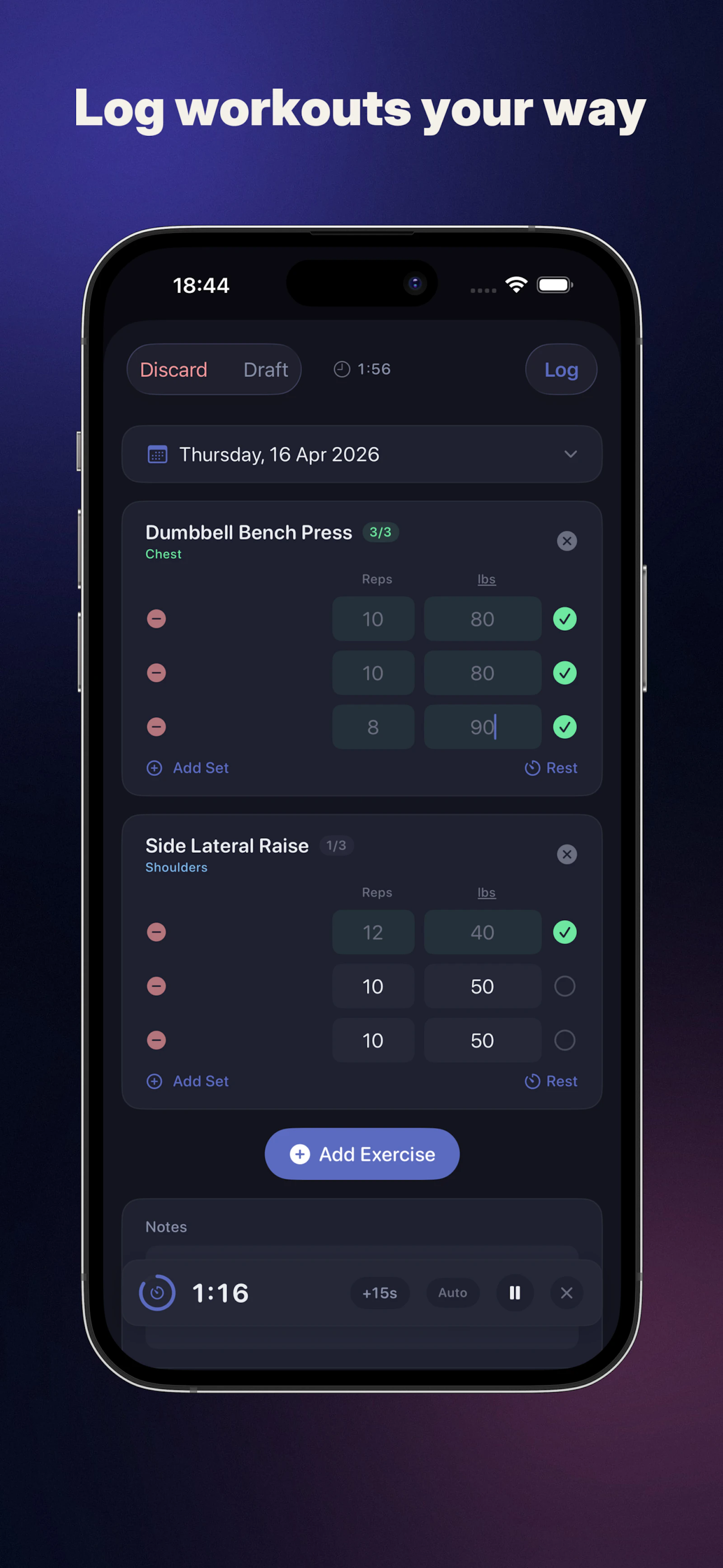 KasMaker: Muscle Tracker screenshot 2