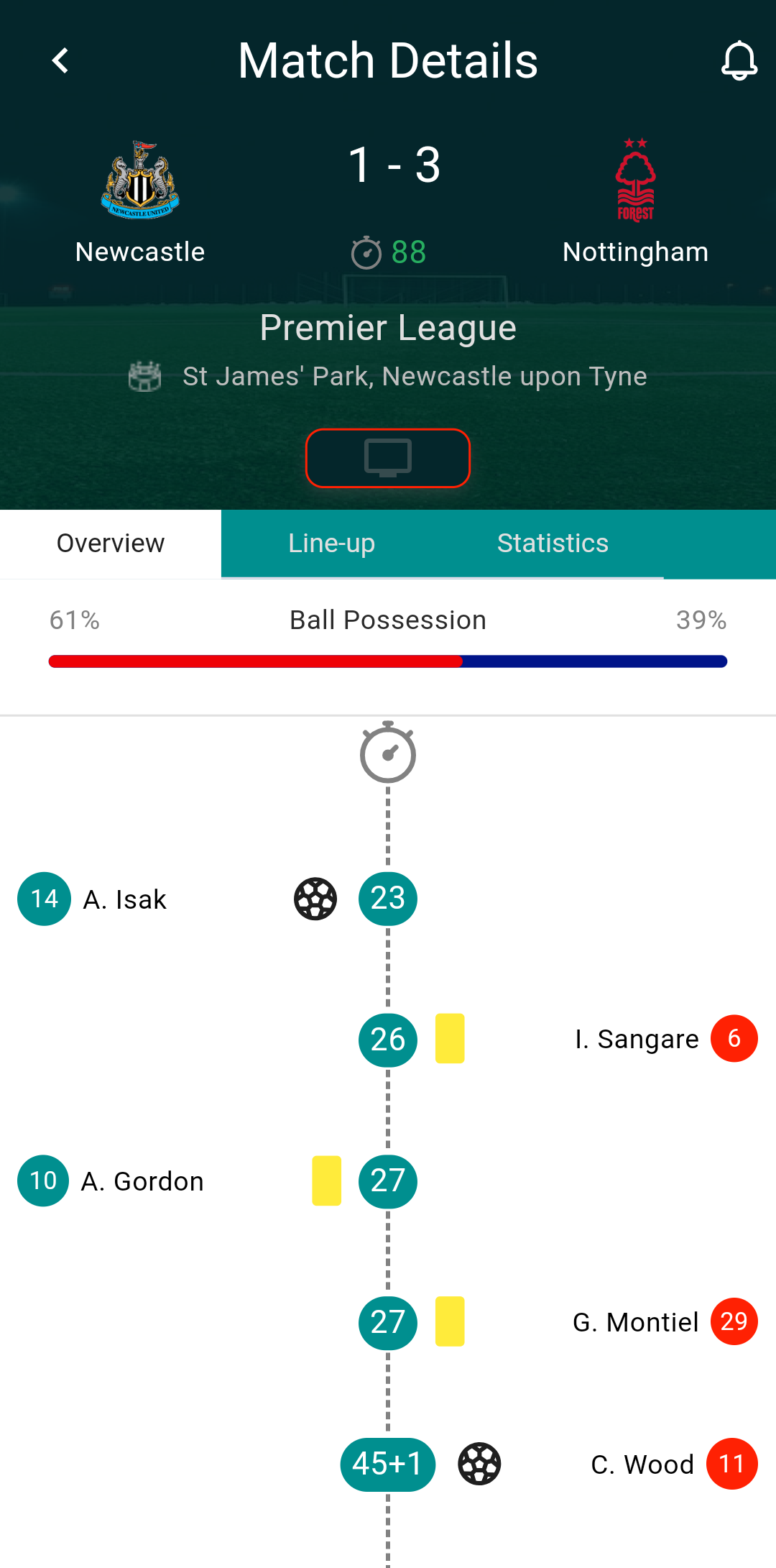 Média 3 pays - Application Fantasy Prediction & Football Live-Scores 3