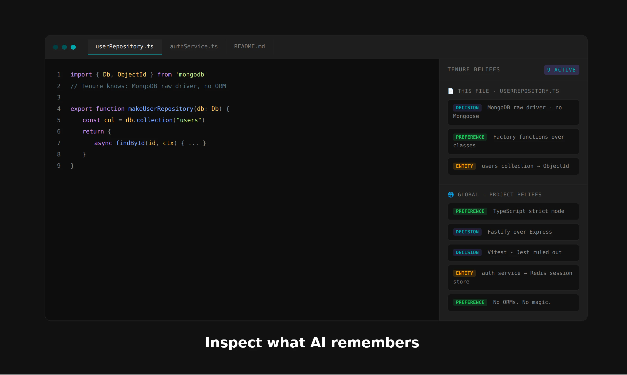 Tenure screenshot 1