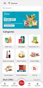Zinzo - Online Grocery Shopping App gallery image