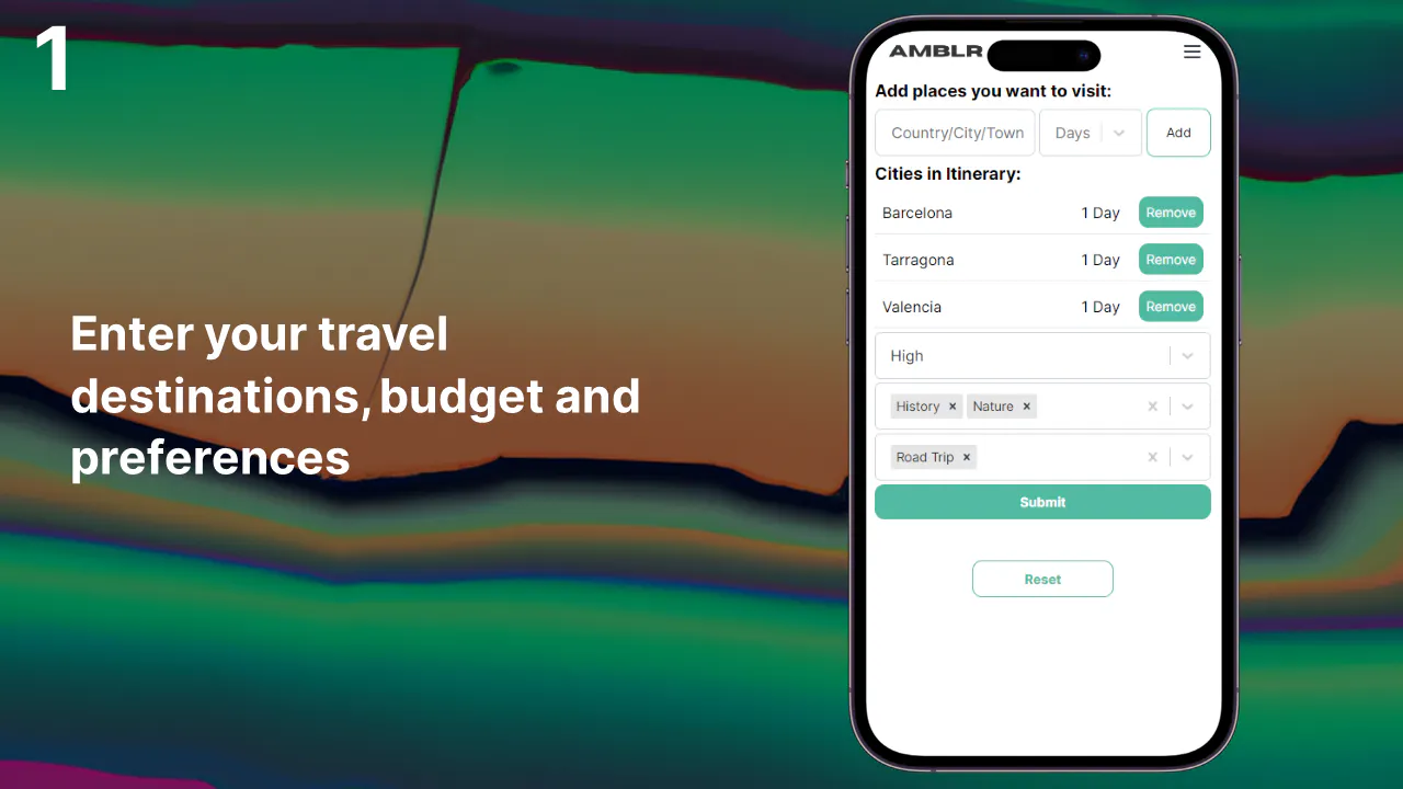 AMBLR - AI Travel Planner gallery image