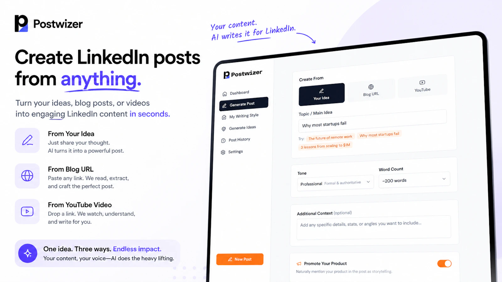 Postwizer screenshot 1