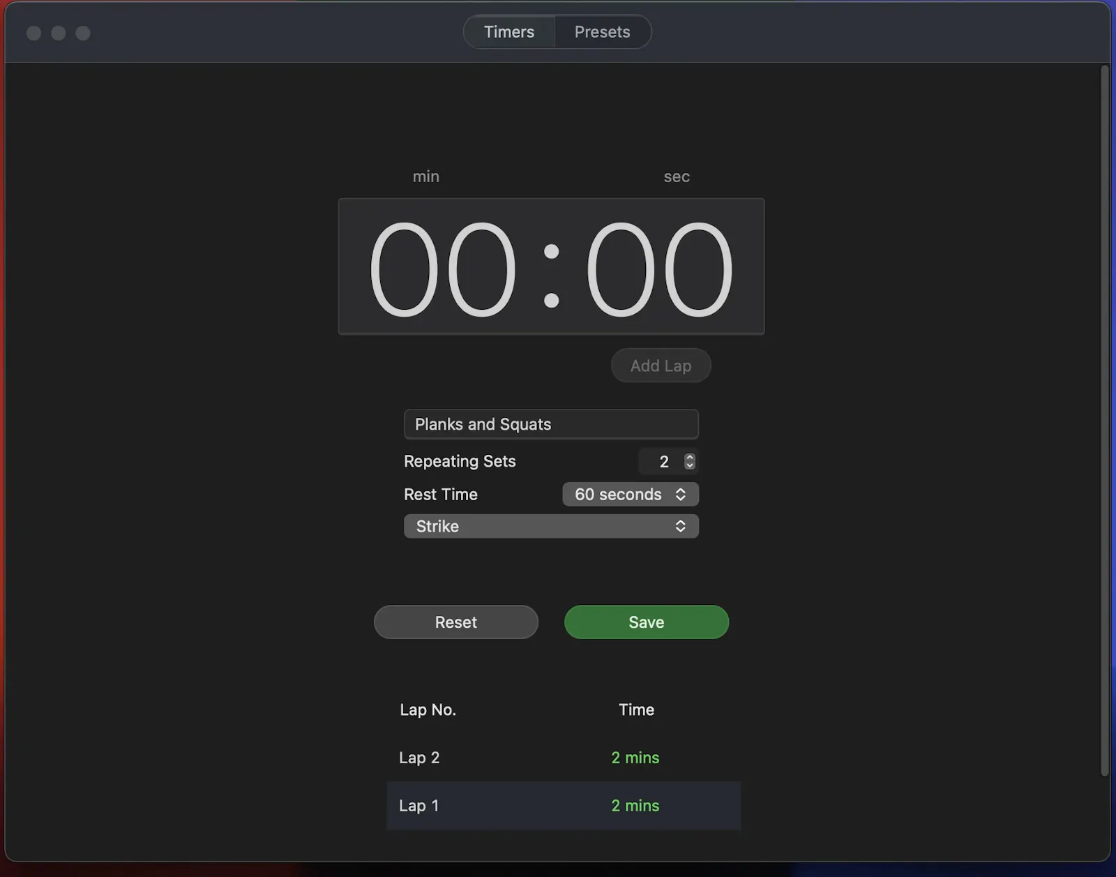 SplitTimer. multi lap Work, rest, repeat screenshot 4