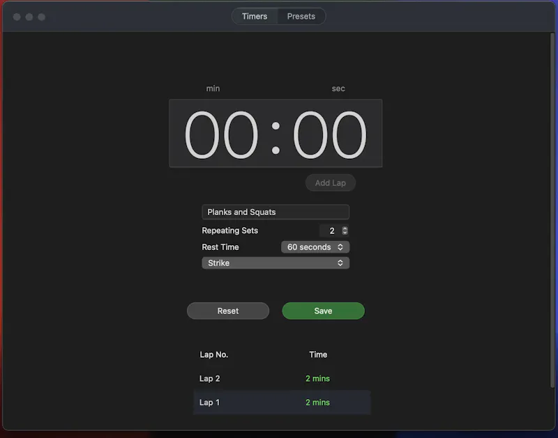SplitTimer. multi lap Work, rest, repeat screenshot 4