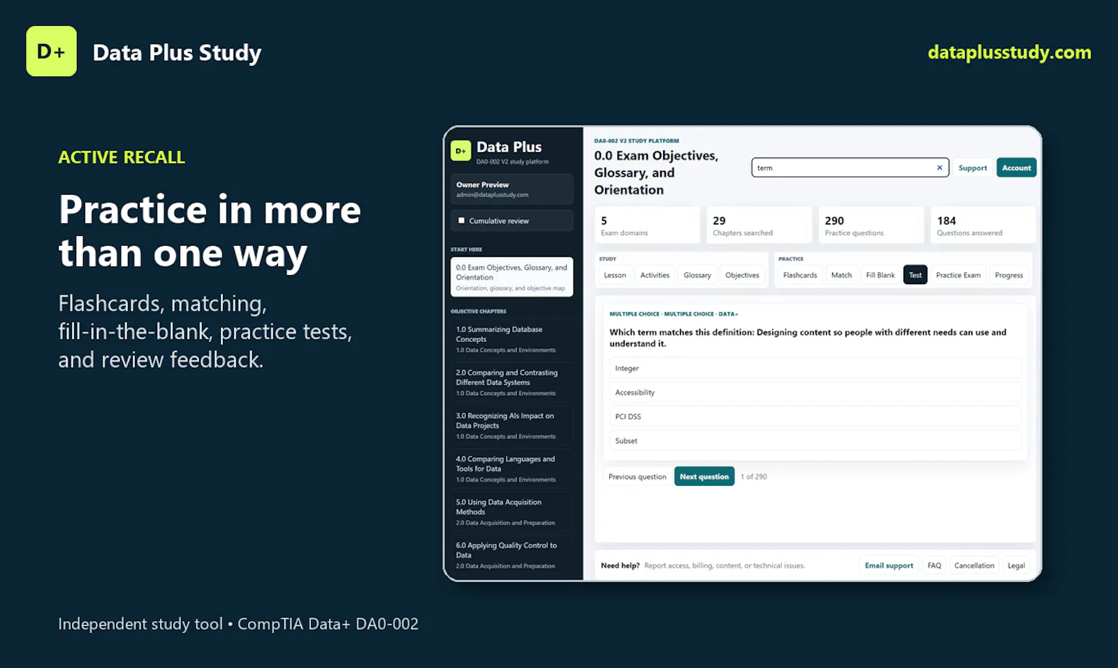 Data Plus Study screenshot 2