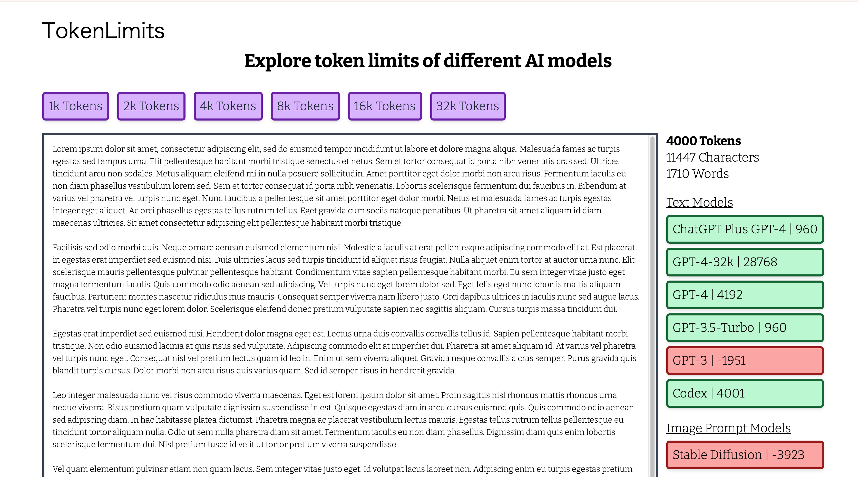 وسائط Tokenlimits - تحقق مما إذا كان الإدخال الخاص بك يستوفي الحد من الرمز المميز لنموذج الذكاء الاصطناعي 2