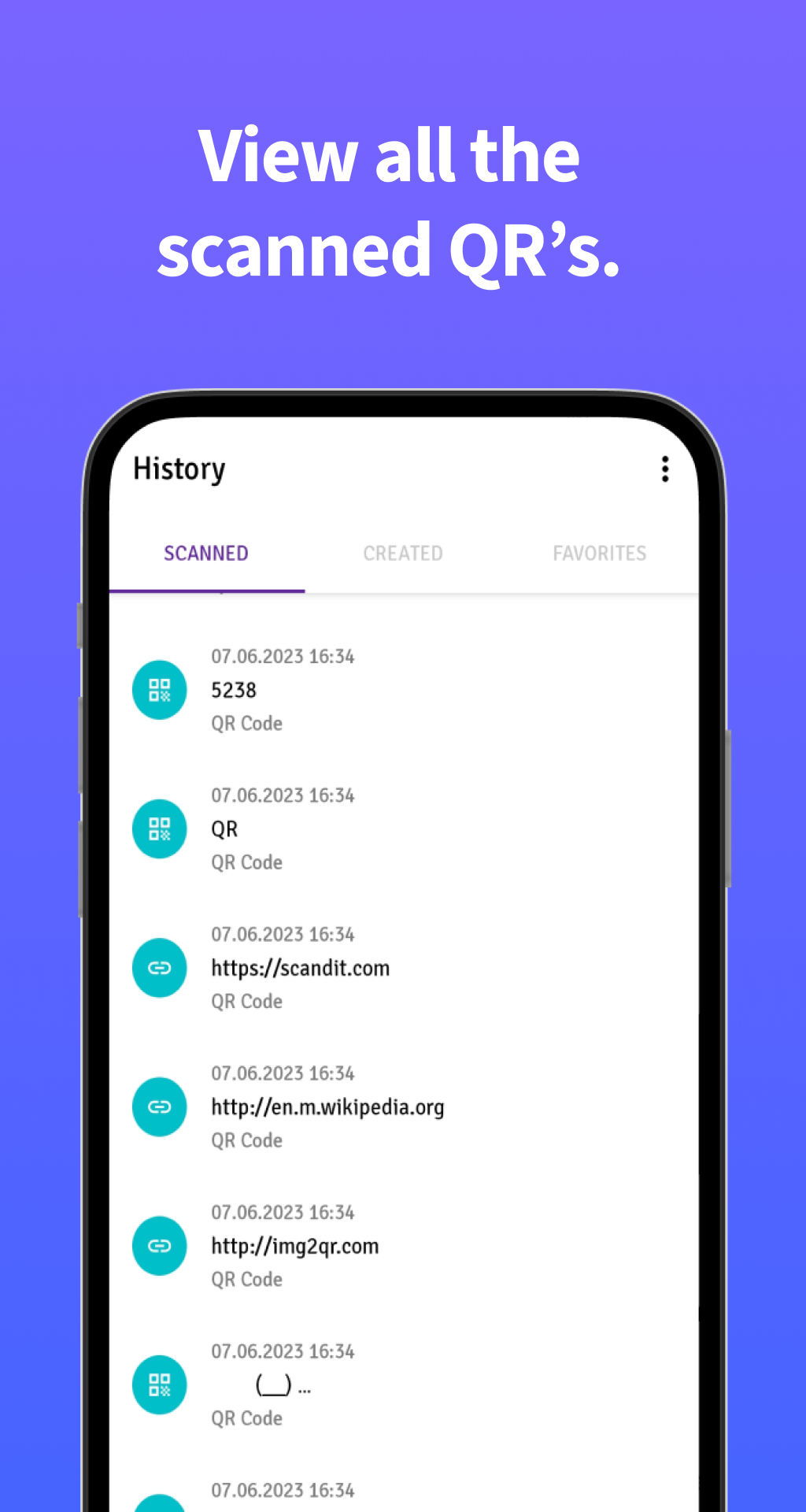 وسائط QR Scanner - Scanner barcode 5