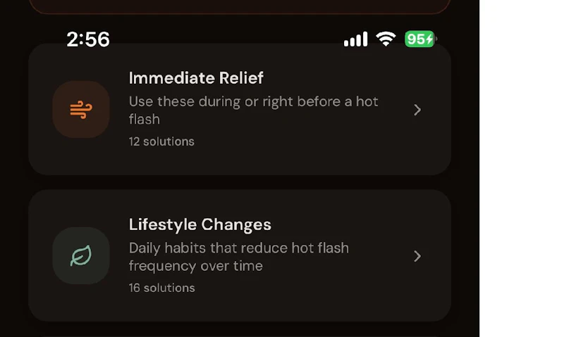 Find the triggers for your hot flashes screenshot 4