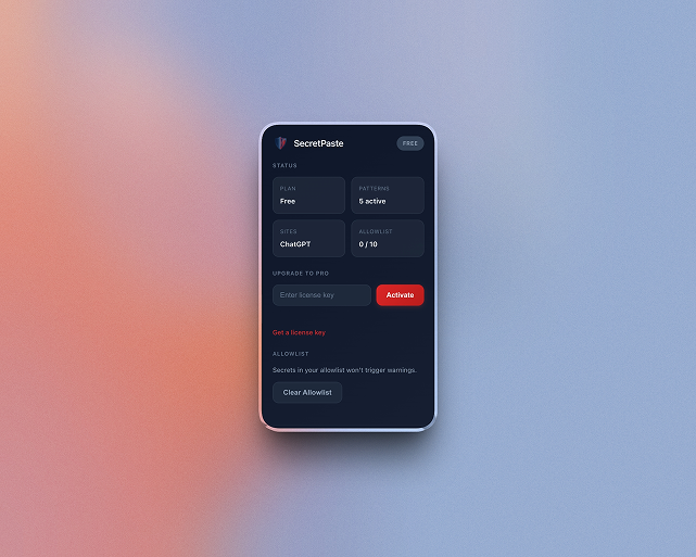 SecretPaste - Screenshot 2 showing product features and functionality