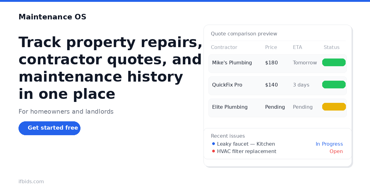 Maintenance OS gallery image