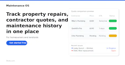 Maintenance OS gallery image