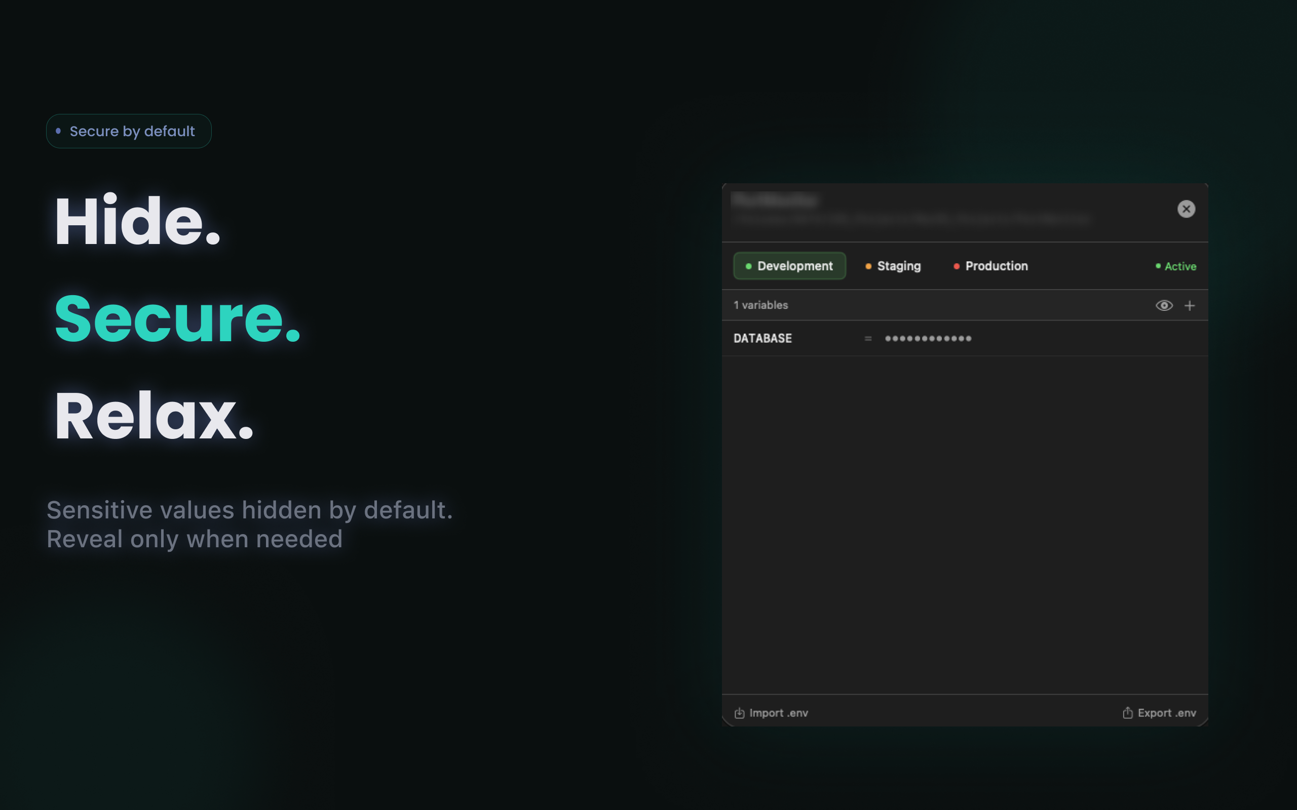 Envio - .env Manager gallery image