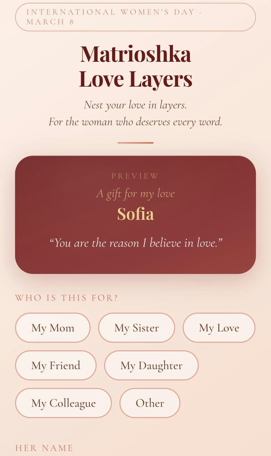 Matrioshka Love Layers gallery image
