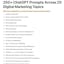 250+ Digital Marketing ChatGPT Prompts 