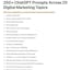 250+ Digital Marketing ChatGPT Prompts
