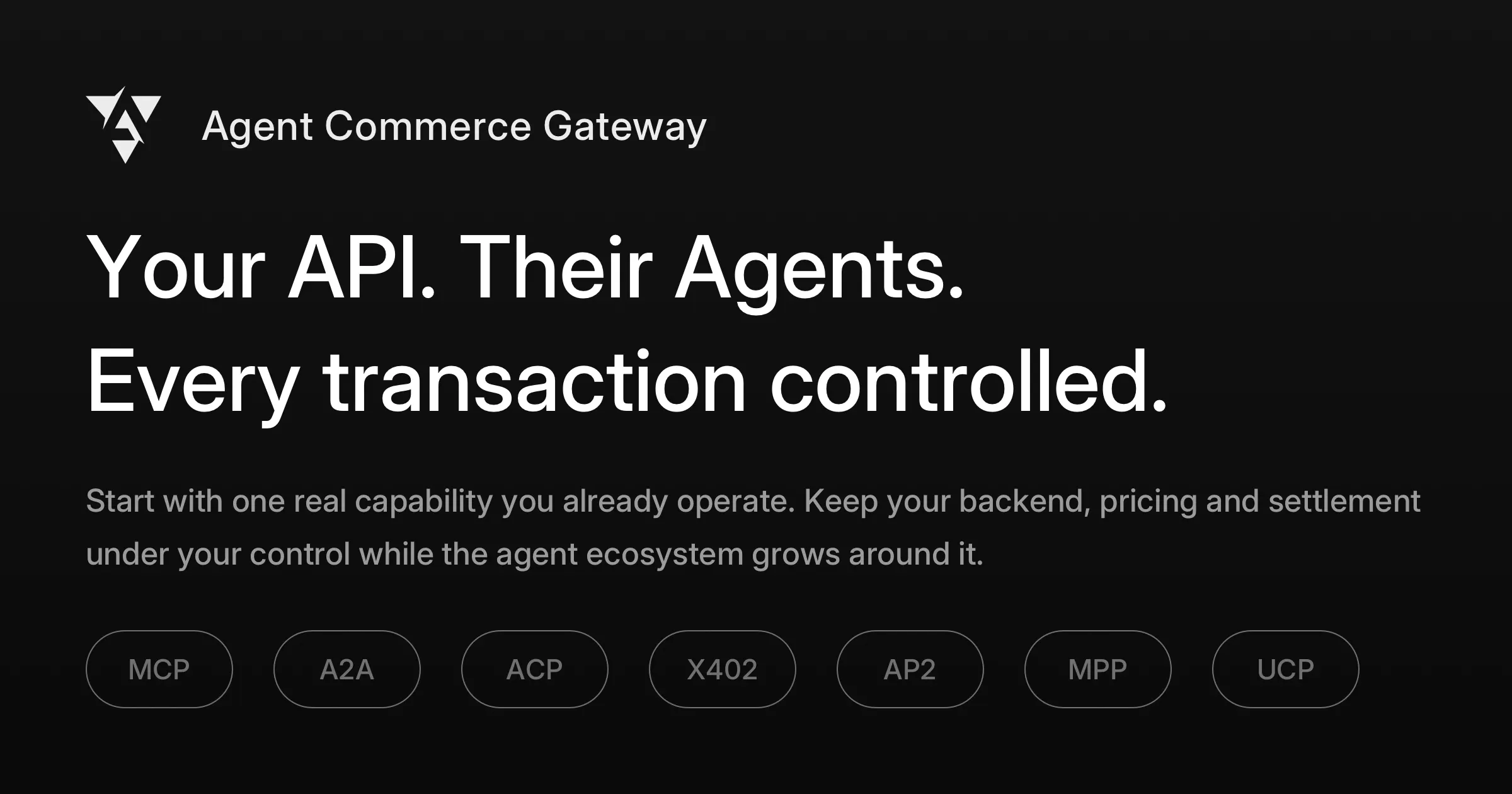 Agent Commerce Gateway gallery image