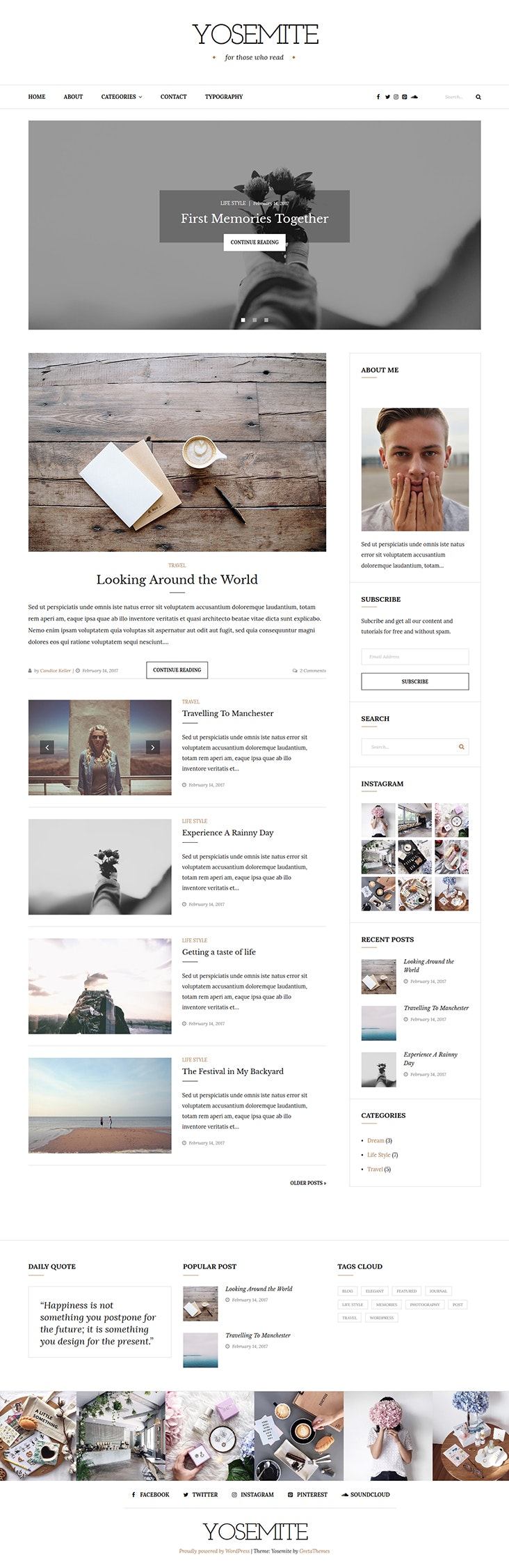 Yosemite WordPress Theme gallery image