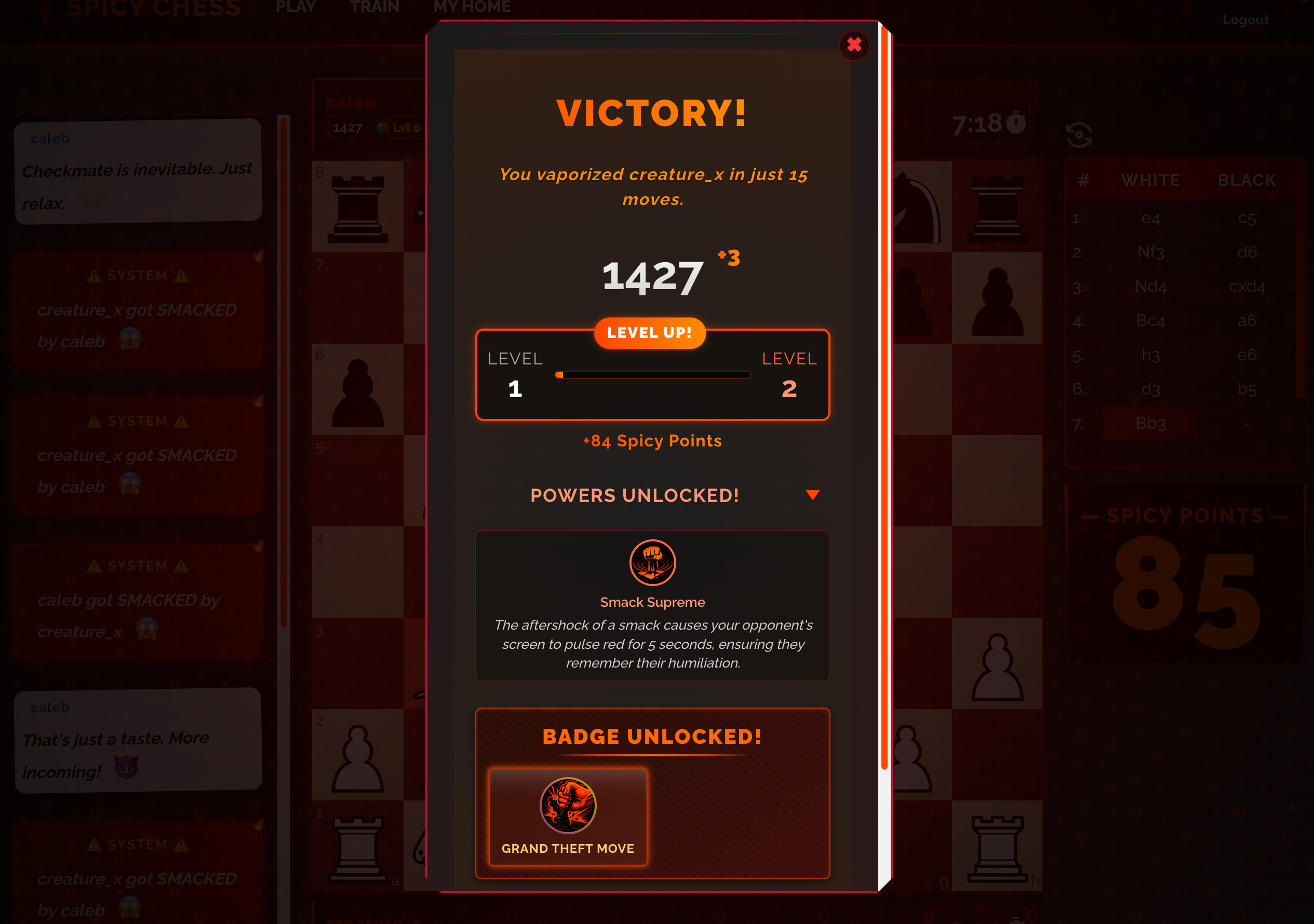 Media Spicychess - Taunt Em, Smack em, mencuri giliran mereka. 4